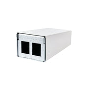 Metz Connect - Frontpanel/Patchpanel leer (Schaltschrank) AP-Gehäuse 130861-0202KE 2 Port, rws