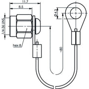 Telegärtner - Zubehör/Ersatzteile für modulares Anschlusssystem SMA Abdeckkappe 100021279 mit Schnur − 5 Stück