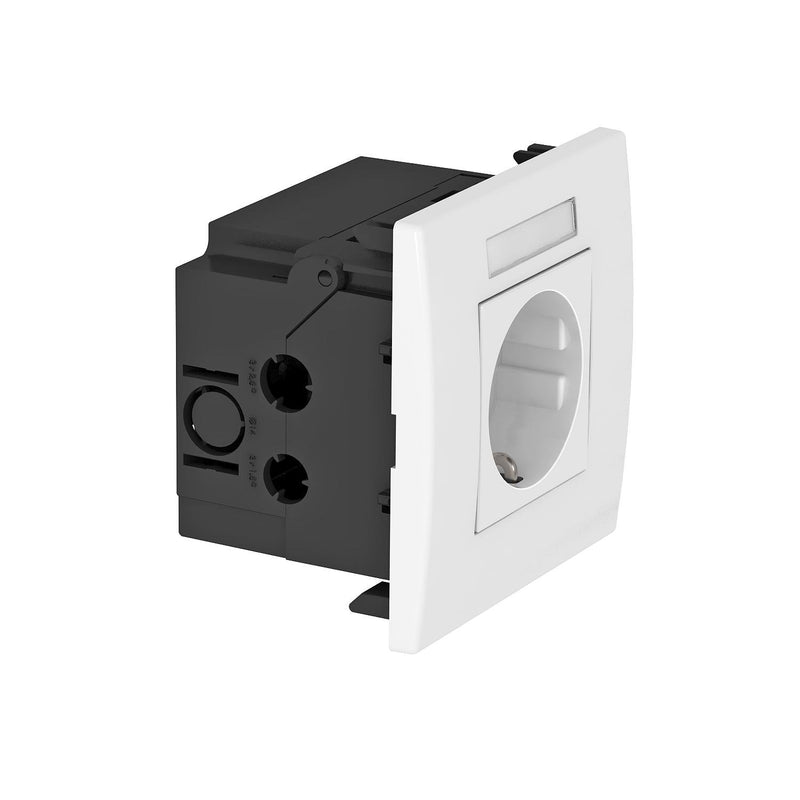 OBO Bettermann - Steckdose Steckdoseneinheit SDE-RW D0RW1B 1fach 84x84x59mm rws − 1 Stück