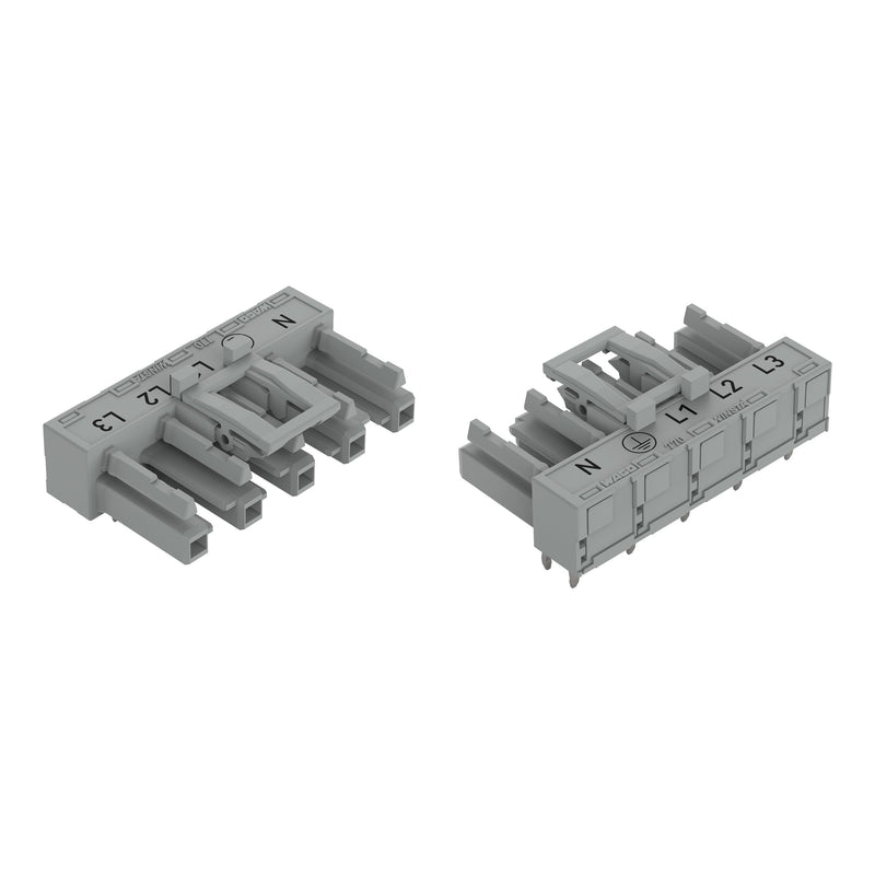 WAGO - Leiterplattensteckverbinder Buchse für Leiterplatten 770-845/011-000/060- abgew.,5-polig,gr − 50 Stück