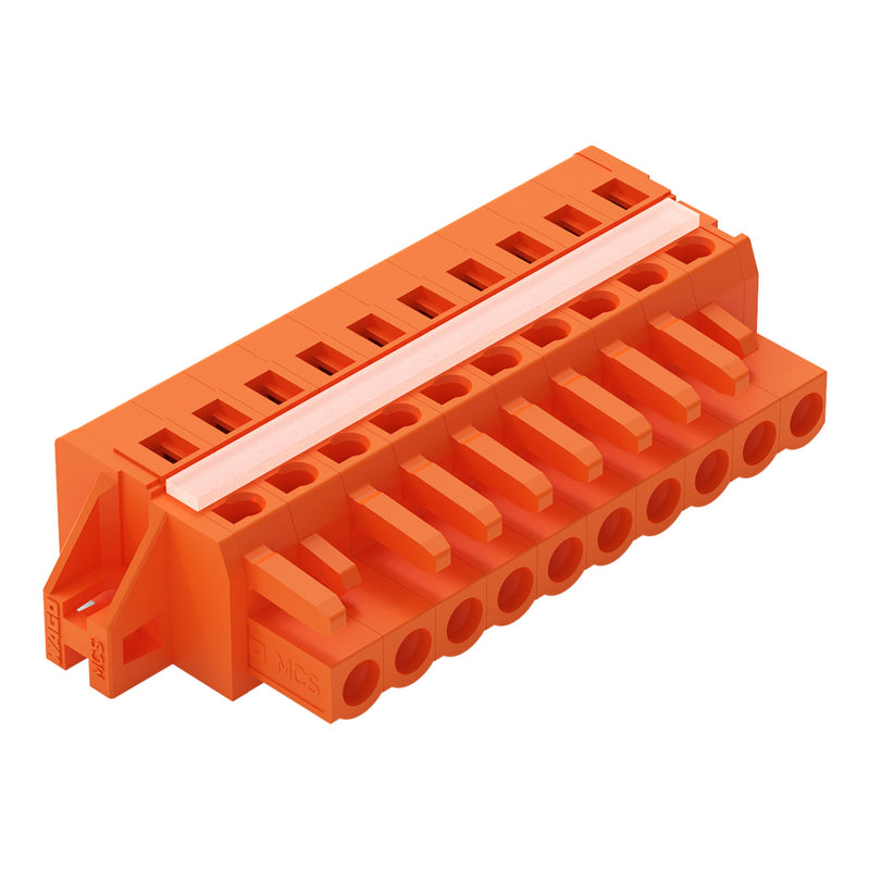 WAGO - Kabelsteckverbinder für Leiterplattensteckverbinder 1-Leiter-Federleiste 231-310/027-000 CAGECLAMP,2,5mm²,or − 25 Stück