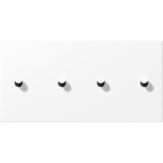 Jung - Abdeckung/Bedienelement für Installationsschalterprogramme Abdeckung mit Kipphebel AL 12-250 WWM K 07 Kegel, 2fach, 2 x 2