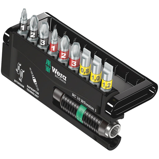 Wera - Bit-Set Bit-Check Rapidaptor 056374 Satz 10-tlg