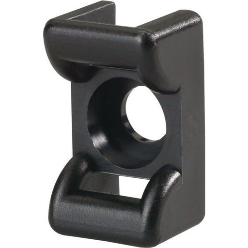 HellermannTyton - Befestigungssockel und -element für Kabelbinder Befestigungssockel KR6G5 PA66 BK 100 18x12mm − 100 Stück