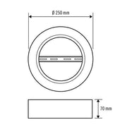 ESYLUX - Mechanisches Zubehör/Ersatzteile für Leuchten Deckenaufbaurahmen ELSA-2MO #EO10300882 165