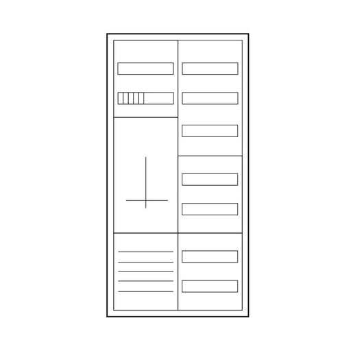 Eaton - Zähler-Komplettschrank Zählerschrank ZSD-ZV-1100-BASIC