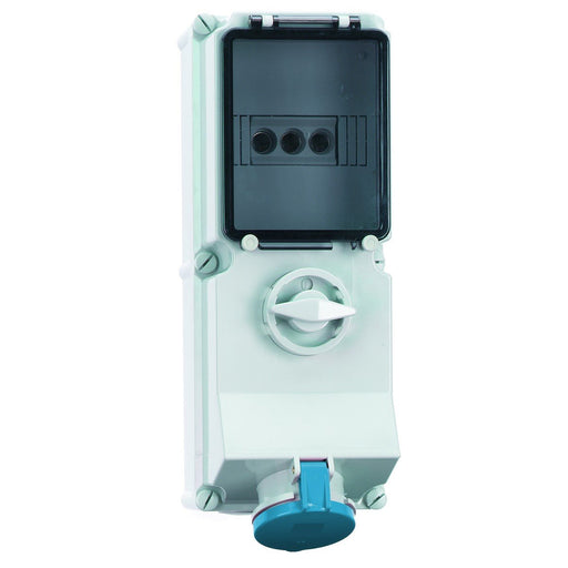 Bals Elektrotech - CEE-Steckdose abschaltbar, abgesichert (IEC 60309) Wandsteckdose abschaltbar 17027 abgesichert 16A 4p