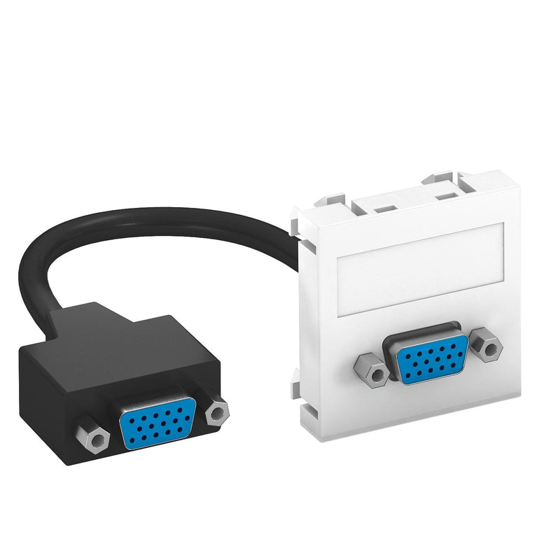 OBO Bettermann - Einsatz/Abdeckung für Kommunikationstechnik Multimediaträger VGA MTG-VGA F RW1 45x45mm rws