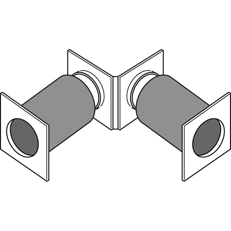 Vaillant - Luftkanal rund VWZ Adapterset flexibel 0010023531 f.VWL71/91