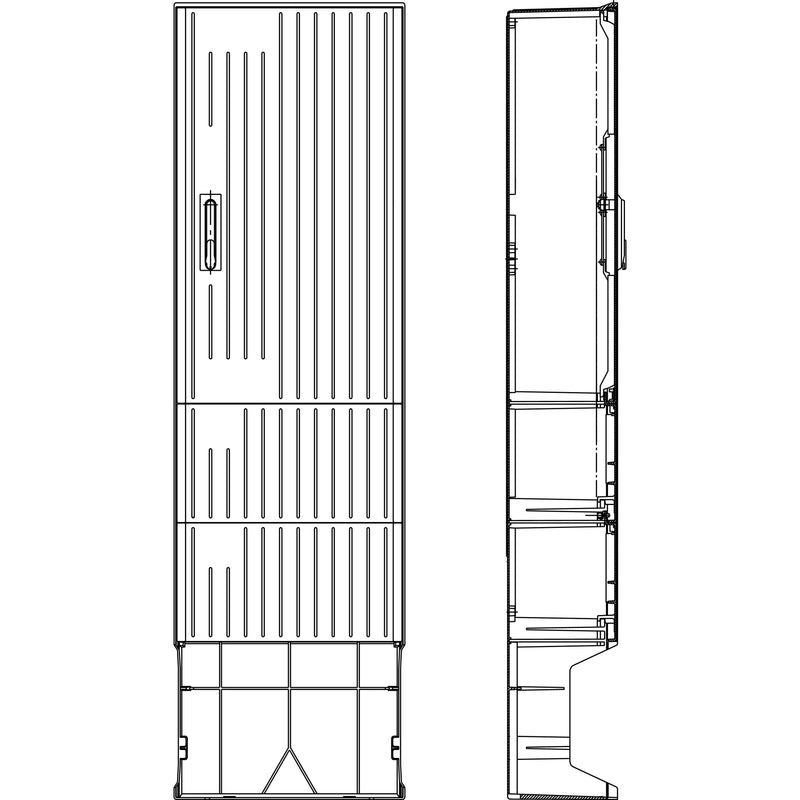 Elsta Mosdorfer - Gehäuse/Schaltschrank (leer) Verteilersäule A340 DS 340DSKTMO#10037638 inkl. Montageplatte