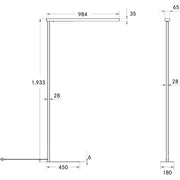 Brumberg Leuchten - Stehleuchte LED-Stehleuchte 77454694 4000K, silber