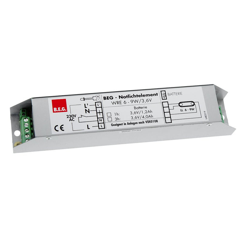 BEG Brück Electronic - Notlichtbaustein Akku Zubehör WRE 3,6V/ 3h o. Akku
