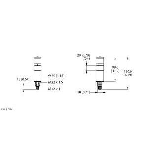 Turck - Signalsäule, Komplettgerät Signalsäule TL30BGRXXXNXQD