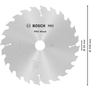 Bosch - Kreissägeblatt PRO Wood Kreissägeblatt, 2608640725 235 x 2,8 x 30 mm