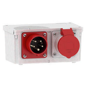Bals Elektrotech - CEE-Steckdosen-Kombination (IEC 60309) Wandverteiler Kunststoff 591 IP44