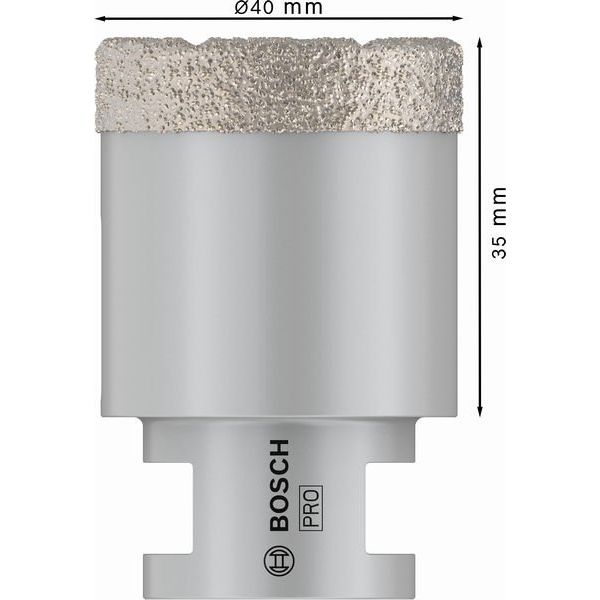 Bosch - Bohrer PRO Ceramic dry 2608587123 Trockenbohrkrone 40