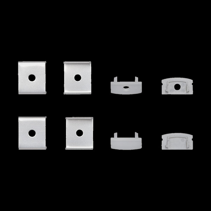 Nobile - Zubehör/Ersatzteile für Lichtschlauch/-band Ersatzkit für Alu U-Profil 5011146807 grau − 1 Stück