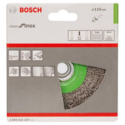Bosch - Rotierende Drahtbürste PRO Stainless Steel clean 2608622107 Scheibenbürste 115 x