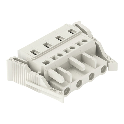 WAGO - Kabelsteckverbinder für Leiterplattensteckverbinder 1-Leiter-Federleiste 721-204/037-000 CAGECLAMP 2,5mm²,lgr − 50 Stück
