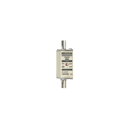 Mersen - Messersicherung NH-Sicherungseinsatz SF NH000GG69V40 Gr.000 gG 40A/690VKM − 3 Stück