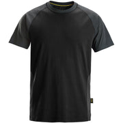Snickers Workwear - T-Shirt 2-Farben T-Shirt 25500458004 S,schw-stahlg