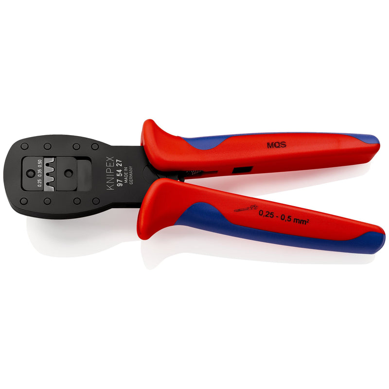 Knipex - Presswerkzeug Kabelschuhe/Verbinder, Aderendhülsen, Schirmanschluss Crimpzange 97 54 25 für Micro Fit