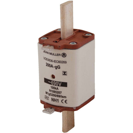 Müller - Messersicherung NH-Sicherungseinsatz M1gG 200/69 ISM − 3 Stück