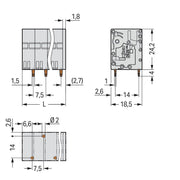 WAGO - Leiterplattenklemme 2626-3104/010-000 6qmm − 54 Stück
