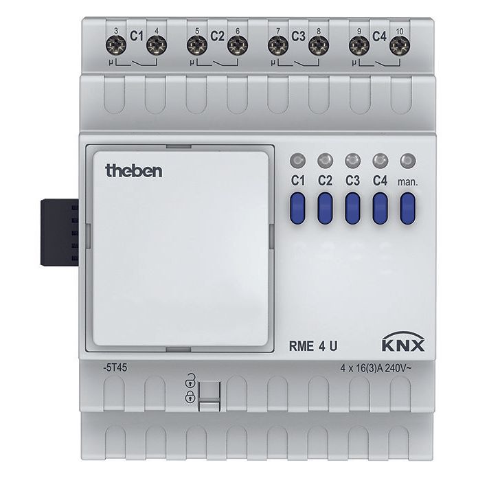 Theben - Bussystem-Schaltaktor Schaltaktor RME 4 U KNX 4-fach Erweiterung − 1 Stück
