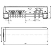 DEHN - Potentialausgleich-Schiene Potentialausgleichschiene PASAHRK7X25 #563040 7x2,5-25qmm,FI40x5mm