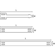 HellermannTyton - Kabelmarkierungssystem Kennzeichnungsschild AT3-N66-NA-C1 − 100 Stück