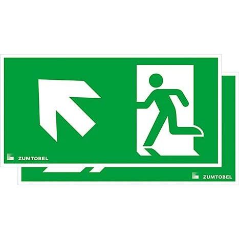 Zumtobel - Piktogramm für Not-/Hinweisleuchte Rettungszeichen CROSSIGN 160 RZ-2LRO 160 RZ-2LRO