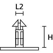 HellermannTyton - Kennzeichnungsmaterial Steckplombe CCBOX2 POM BU 500 7mm blau − 500 Stück