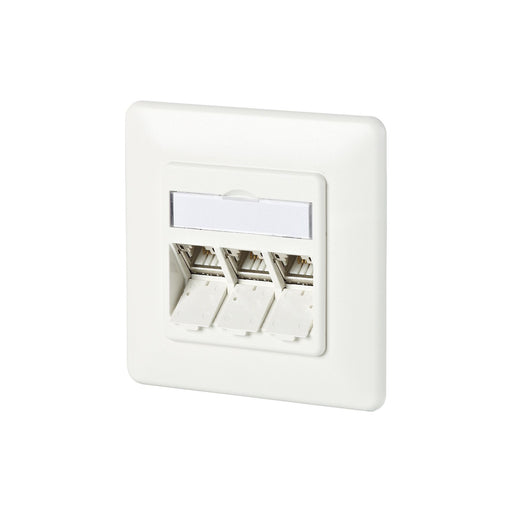 Metz Connect - Kommunikationsanschlussdose Kupfer Anschlussdose C6Amodul UP 130B11D31002-E 3Port 180 UP,rws − 10 Stück