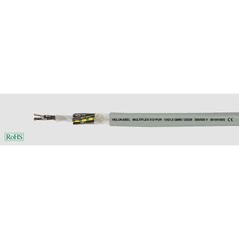 Energiekabel < 1 kV, für ortsveränderlichen Einsatz HEL M-FLEX 512-PUR 25x0,7 M-FLEx512 25x0,75 5 PUR-Schleppkettenl