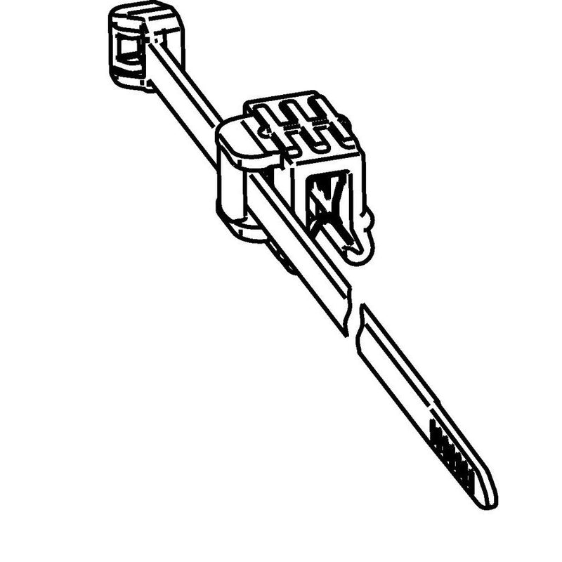 HellermannTyton - Kabelbinder Befestigungsbinder T50ROSEC22-MC5-BK-D1 − 500 Stück