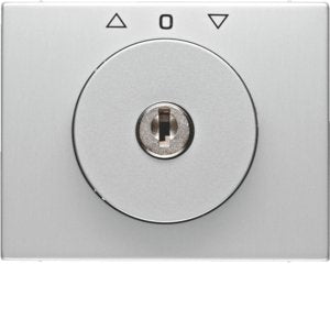 Berker - Abdeckung/Bedienelement für Installationsschalterprogramme Zentralstück m Schloss 1079730300 für Jal. K.5 Alu