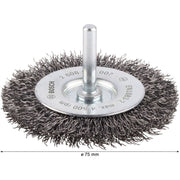 Bosch - Rotierende Drahtbürste PRO Metal clean 2608622007 Scheibenbürste