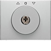 Berker - Abdeckung/Bedienelement für Installationsschalterprogramme Zentralstück m Schloss 1079720300 für Jal. K.5 Alu
