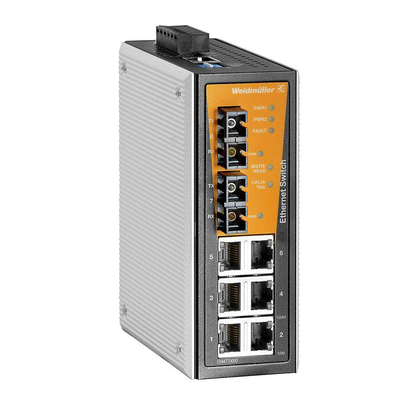 Weidmüller - Netzwerk Switch Schalter managed Fast IE-SW-VL08MT-6TX-2SC Ethernet