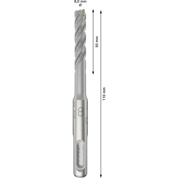 Bosch - Bohrer PRO SDS plus-5X 2608833898VE(10) Hammerbohrer 8 x 50