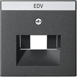 Gira - Einsatz/Abdeckung für Kommunikationstechnik Zentralplatte UAE/IAE anth 028428 m.Schriftf.,System55