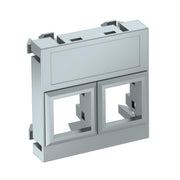 OBO Bettermann - Einsatz/Abdeckung für Kommunikationstechnik Datentechnikträger DTG-02LE AL1 45x45mm alu lackiert