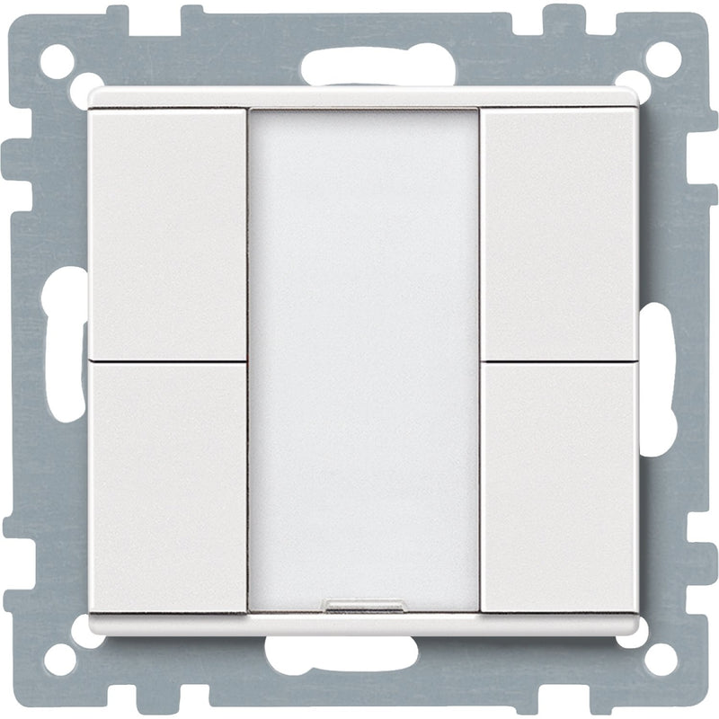 Schneider Electric - Bussystem-Tastsensor Taster 2fach plus MTN627619 polarweiß