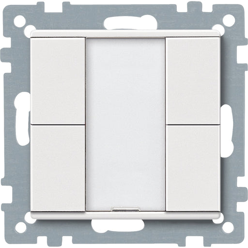 Schneider Electric - Bussystem-Tastsensor Taster 2fach plus MTN627619 polarweiß