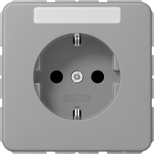 Jung - Steckdose SCHUKO-Steckdose 16A 250V CD 1520 NA GR mit Schriftfeld