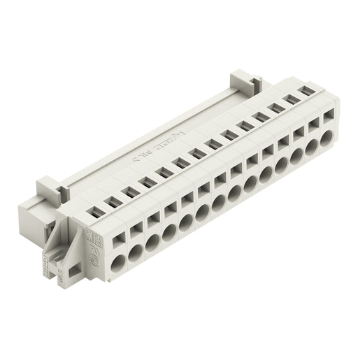 WAGO - Kabelsteckverbinder für Leiterplattensteckverbinder 1-Leiter-Stiftleiste 721-614/019-000 CAGECLAMP,2,5mm²,lgr − 25 Stück