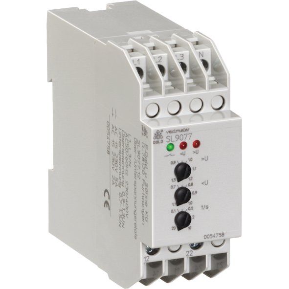Dold&Söhne - Spannungsüberwachungsgerät Unter-/Überspannungsrelais SL9077.12 3/#0054758 N AC400/230V 0,1-20S