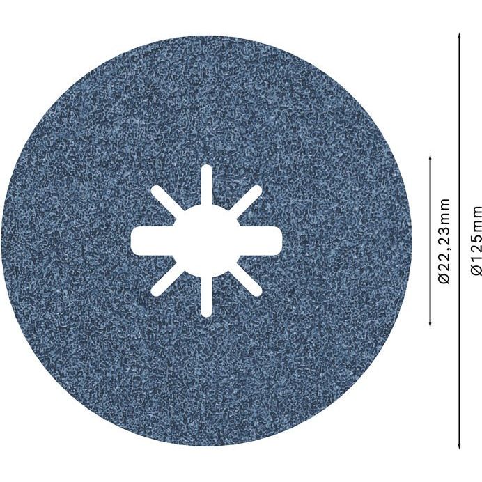 Bosch - Trenn-/Schleifscheibe PRO R574 X-Lock 2608619161 Fiberscheibe 125 mm