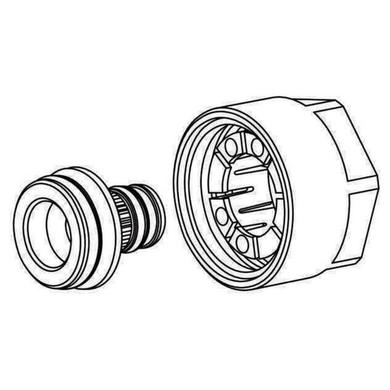 REHAU Automotive - Klemmringsatz Klemmringverschraubung 12460441001 14x1,5 − 10 Stück